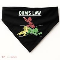 Ohms Law Funny Shirt.Electrical Electronics Engineer Funny T TShirt USA-Made Doggie Bandana thumb 0