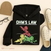 Ohms Law Funny Shirt.Electrical Electronics Engineer Funny T TShirt Hoodie thumb 4