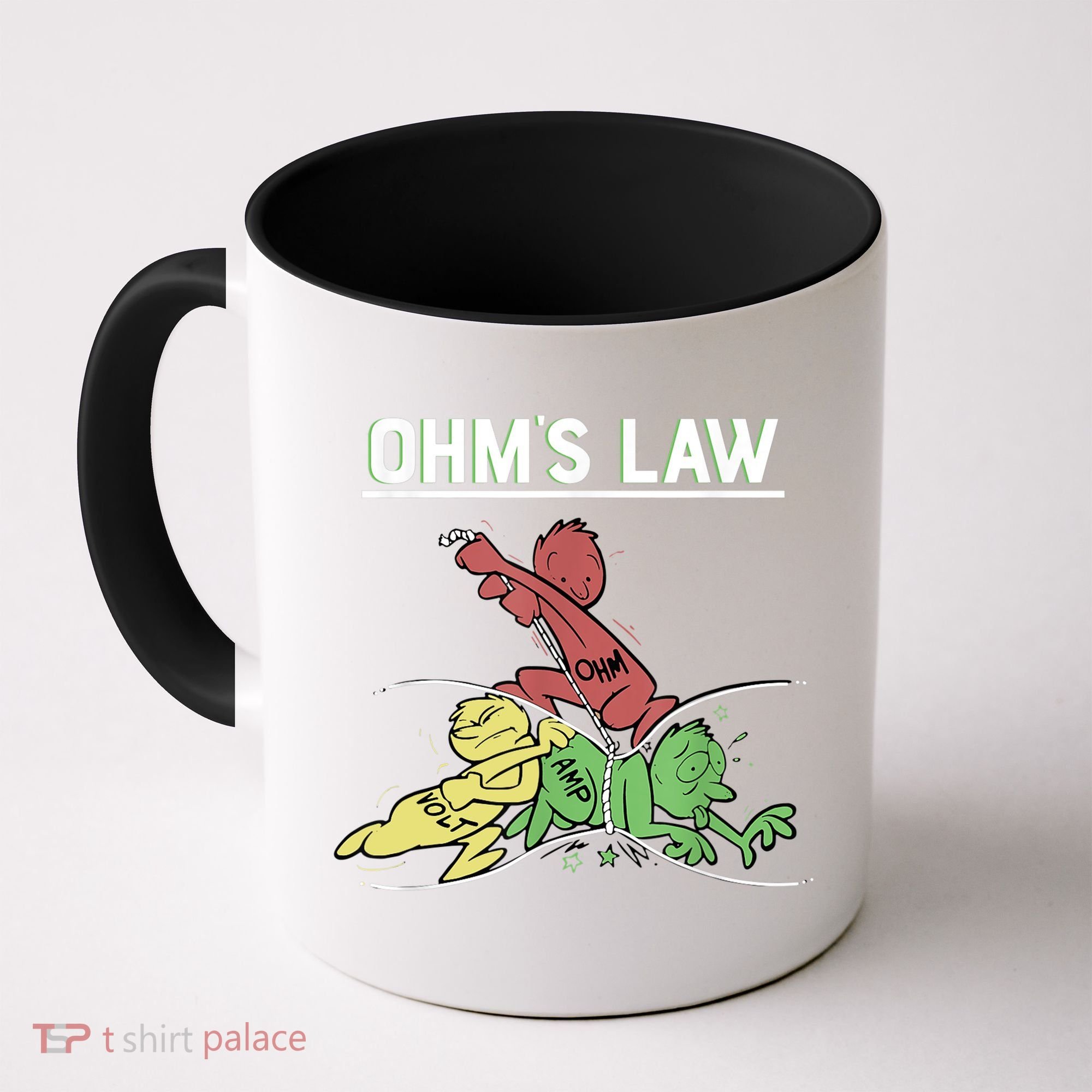 Ohms Law Funny Shirt.Electrical Electronics Engineer Funny T TShirt Coffee Mug