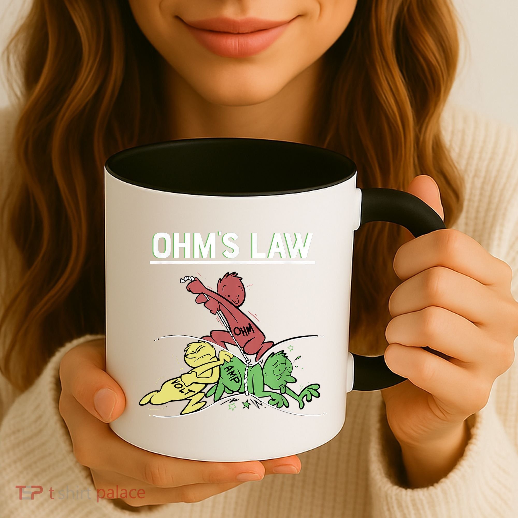 Ohms Law Funny Shirt.Electrical Electronics Engineer Funny T TShirt Coffee Mug