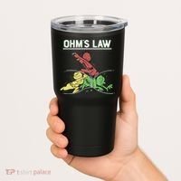 Ohms Law Funny Shirt.Electrical Electronics Engineer Funny T TShirt Tumbler thumb 2