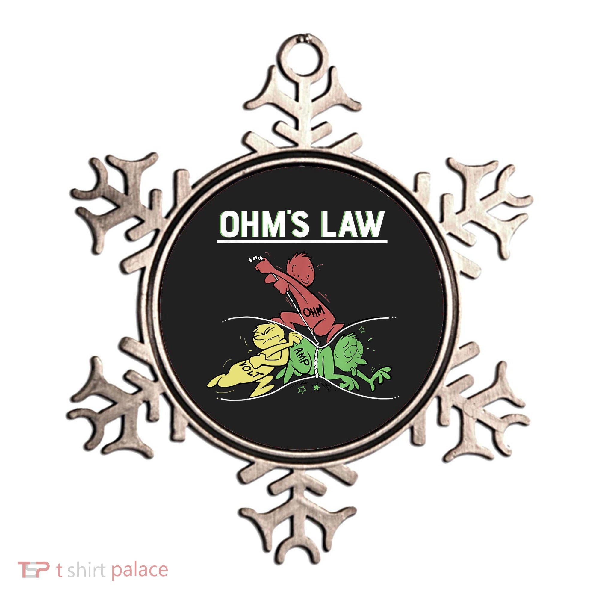 Ohms Law Funny Shirt.Electrical Electronics Engineer Funny T TShirt Ornament