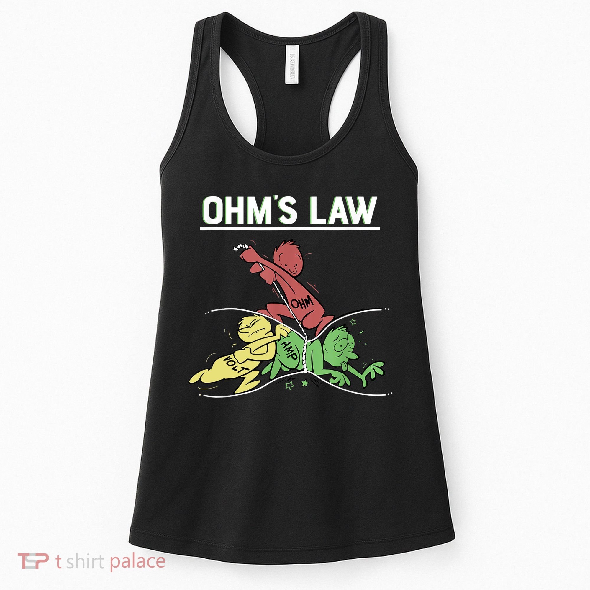 Ohms Law Funny Shirt.Electrical Electronics Engineer Funny T TShirt Women's Tank Top