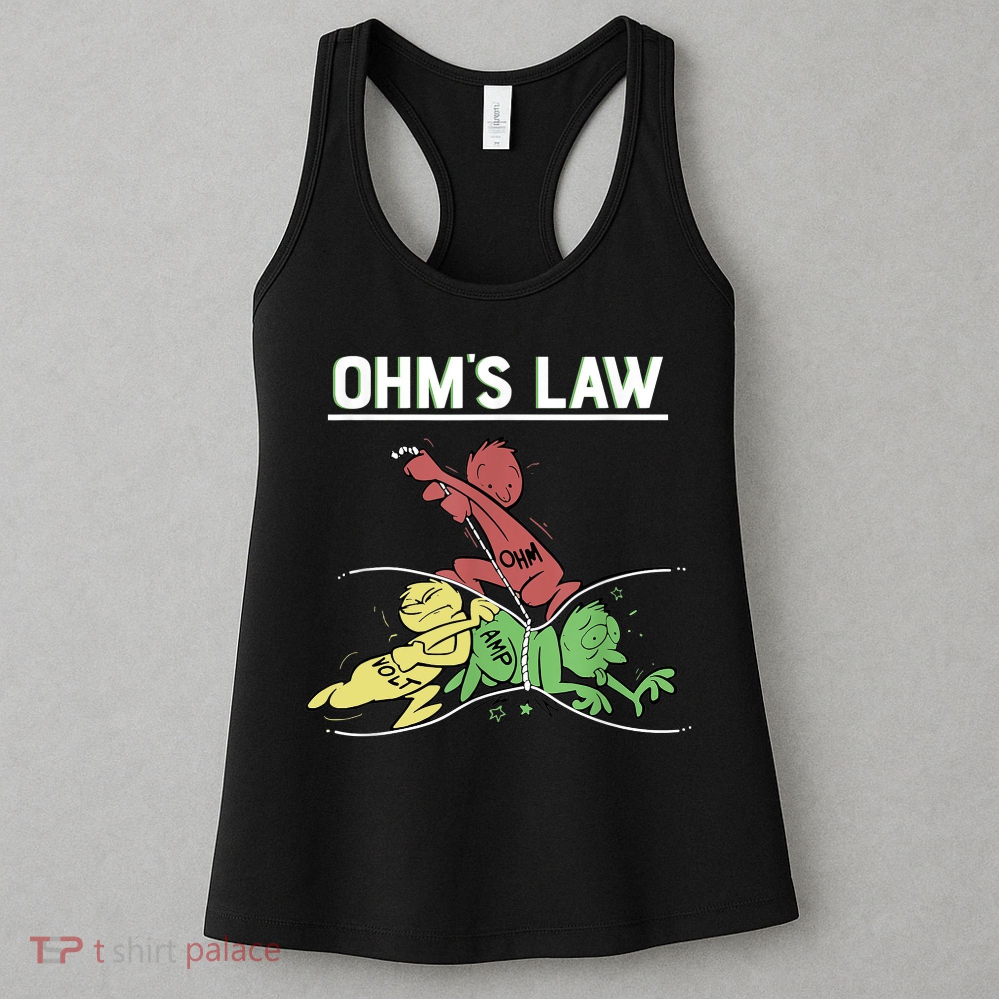 Ohms Law Funny Shirt.Electrical Electronics Engineer Funny T TShirt Women's Tank Top