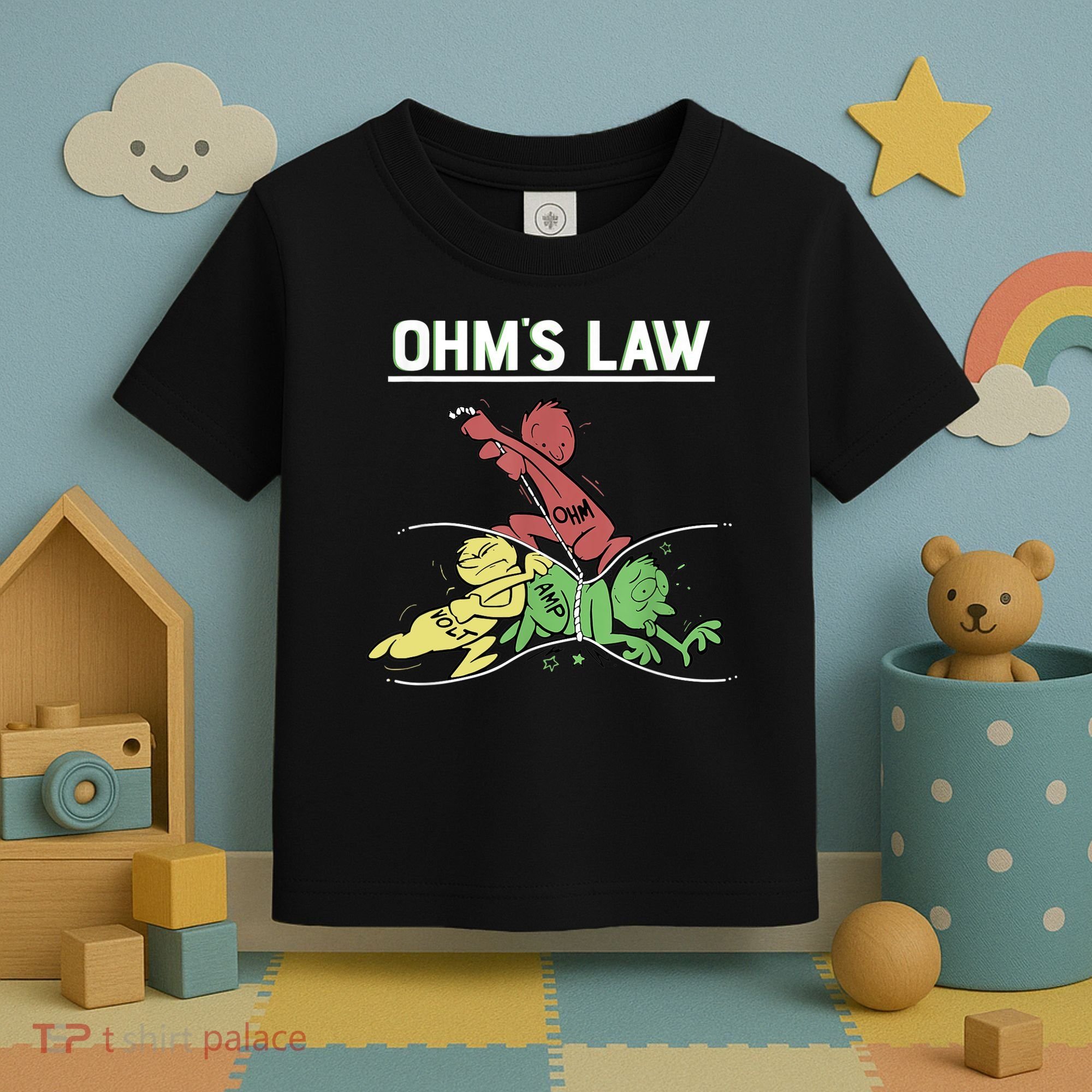 Ohms Law Funny Shirt.Electrical Electronics Engineer Funny T TShirt Toddler T-Shirt