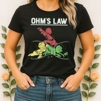 Ohms Law Funny Shirt.Electrical Electronics Engineer Funny T TShirt Women's T-Shirt thumb 2