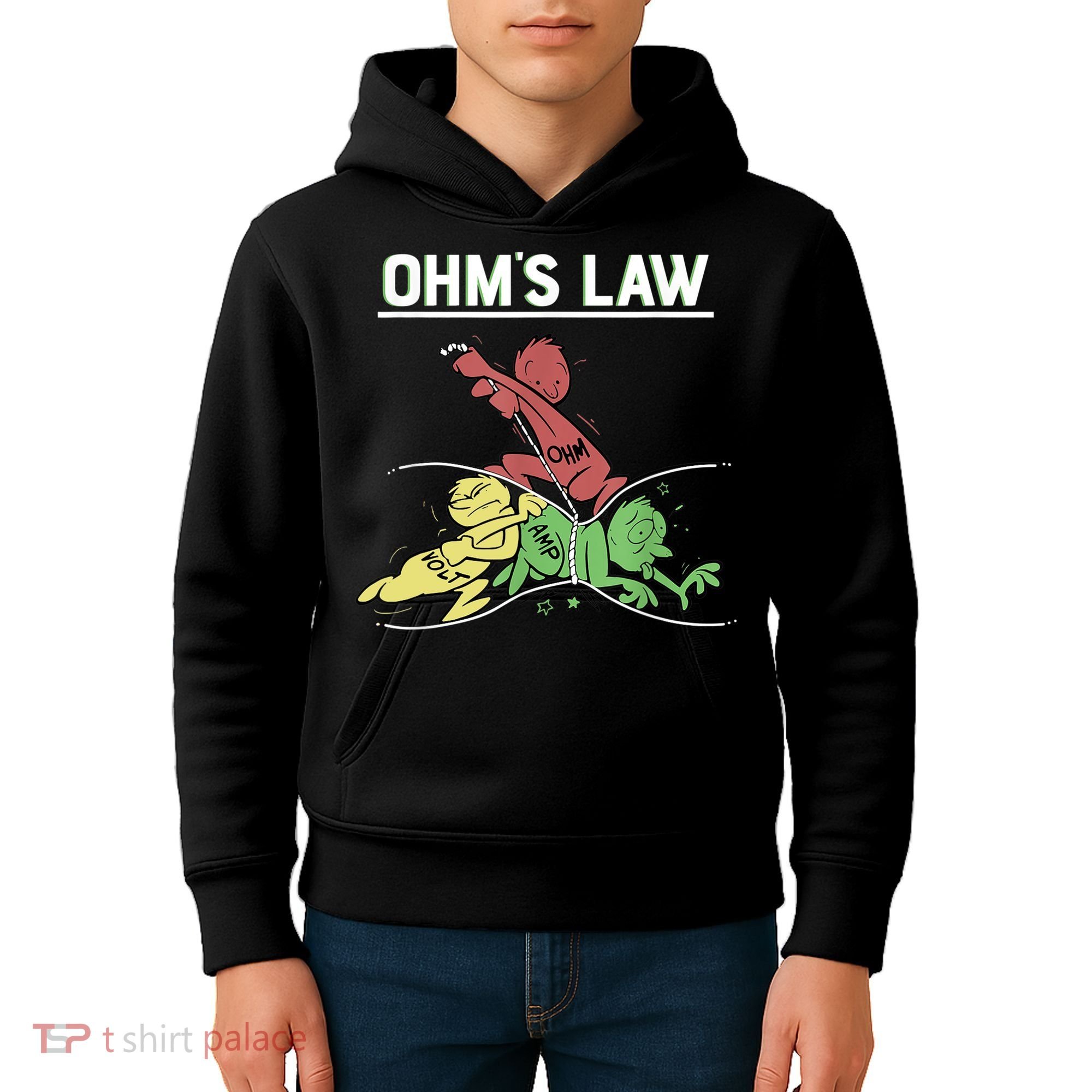 Ohms Law Funny Shirt.Electrical Electronics Engineer Funny T TShirt Kids Hoodie