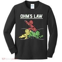 Ohms Law Funny Shirt.Electrical Electronics Engineer Funny T TShirt Kids Long Sleeve Shirt thumb 0