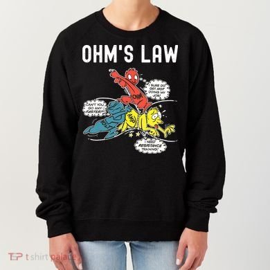 Ohms Law Funny Electricity Explained Electrical Engineer Women's Sweatshirt