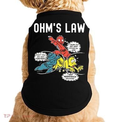 Ohms Law Funny Electricity Explained Electrical Engineer Doggie Tank