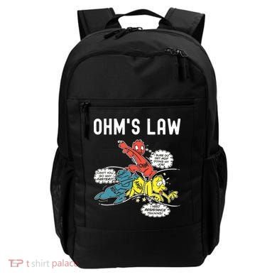 Ohms Law Funny Electricity Explained Electrical Engineer Backpack