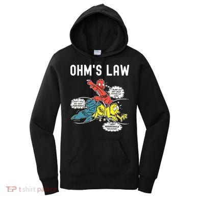 Ohms Law Funny Electricity Explained Electrical Engineer Women's Hoodie