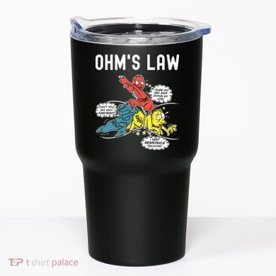 Ohms Law Funny Electricity Explained Electrical Engineer Tumbler