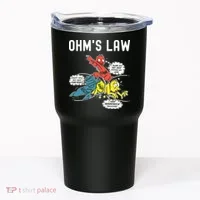 Ohms Law Funny Electricity Explained Electrical Engineer Tumbler thumb 0