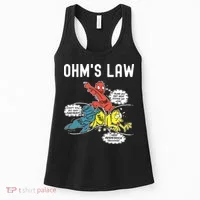 Ohms Law Funny Electricity Explained Electrical Engineer Women's Tank Top thumb 0