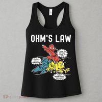 Ohms Law Funny Electricity Explained Electrical Engineer Women's Tank Top thumb 3