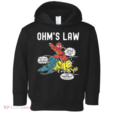 Ohms Law Funny Electricity Explained Electrical Engineer Toddler Hoodie