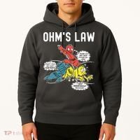 Ohms Law Funny Electricity Explained Electrical Engineer Hoodie thumb 2