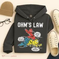 Ohms Law Funny Electricity Explained Electrical Engineer Hoodie thumb 4