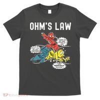 Ohms Law Funny Electricity Explained Electrical Engineer T-Shirt thumb 0