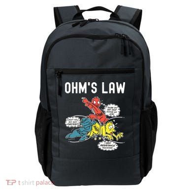 Ohms Law Funny Electricity Explained Electrical Engineer Backpack
