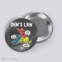 Ohms Law Funny Electricity Explained Electrical Engineer Button thumb 0
