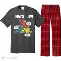 Ohms Law Funny Electricity Explained Electrical Engineer Pajama Set thumb 0