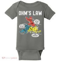Ohms Law Funny Electricity Explained Electrical Engineer Baby Bodysuit thumb 0