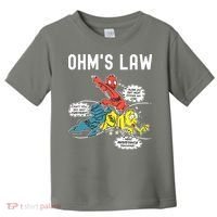 Ohms Law Funny Electricity Explained Electrical Engineer Toddler T-Shirt thumb 0