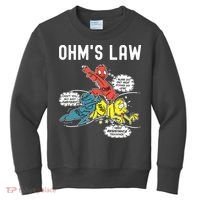 Ohms Law Funny Electricity Explained Electrical Engineer Kids Sweatshirt thumb 0