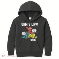 Ohms Law Funny Electricity Explained Electrical Engineer Kids Hoodie thumb 0
