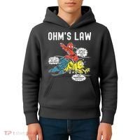 Ohms Law Funny Electricity Explained Electrical Engineer Kids Hoodie thumb 4