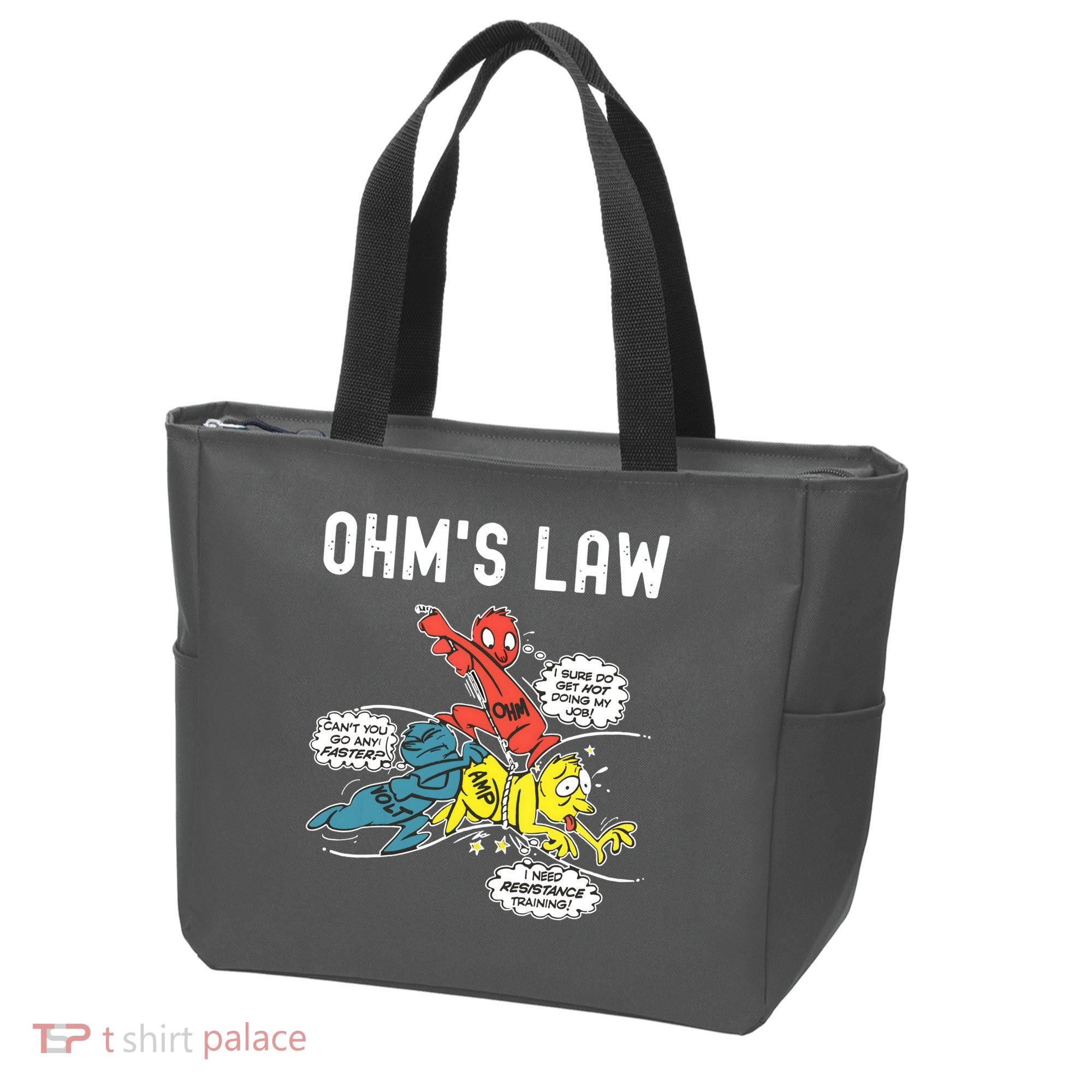 Ohms Law Funny Electricity Explained Electrical Engineer Tote Bag