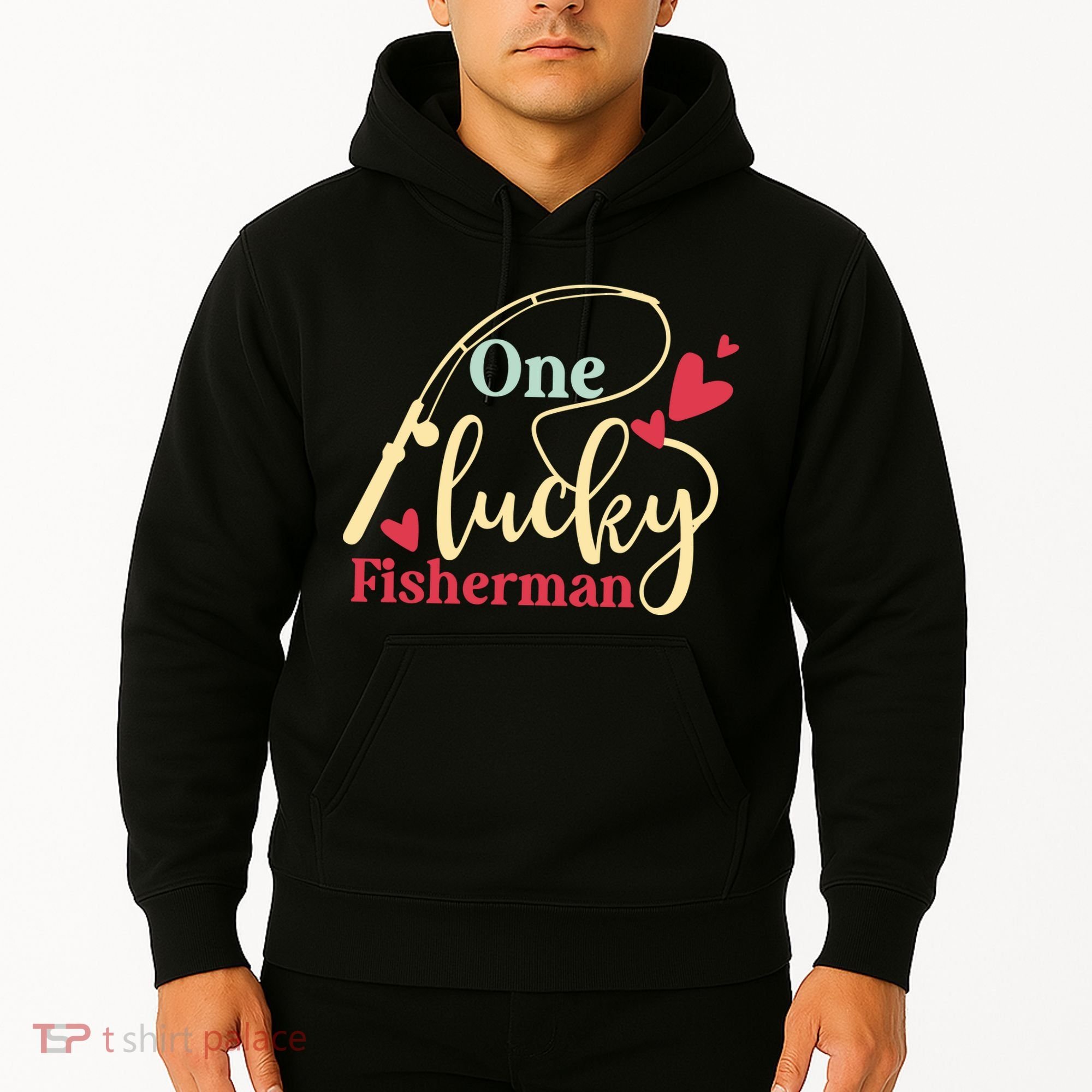 One Lucky Fisherman Matching Couples Hoodie