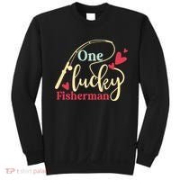One Lucky Fisherman Matching Couples Sweatshirt thumb 0