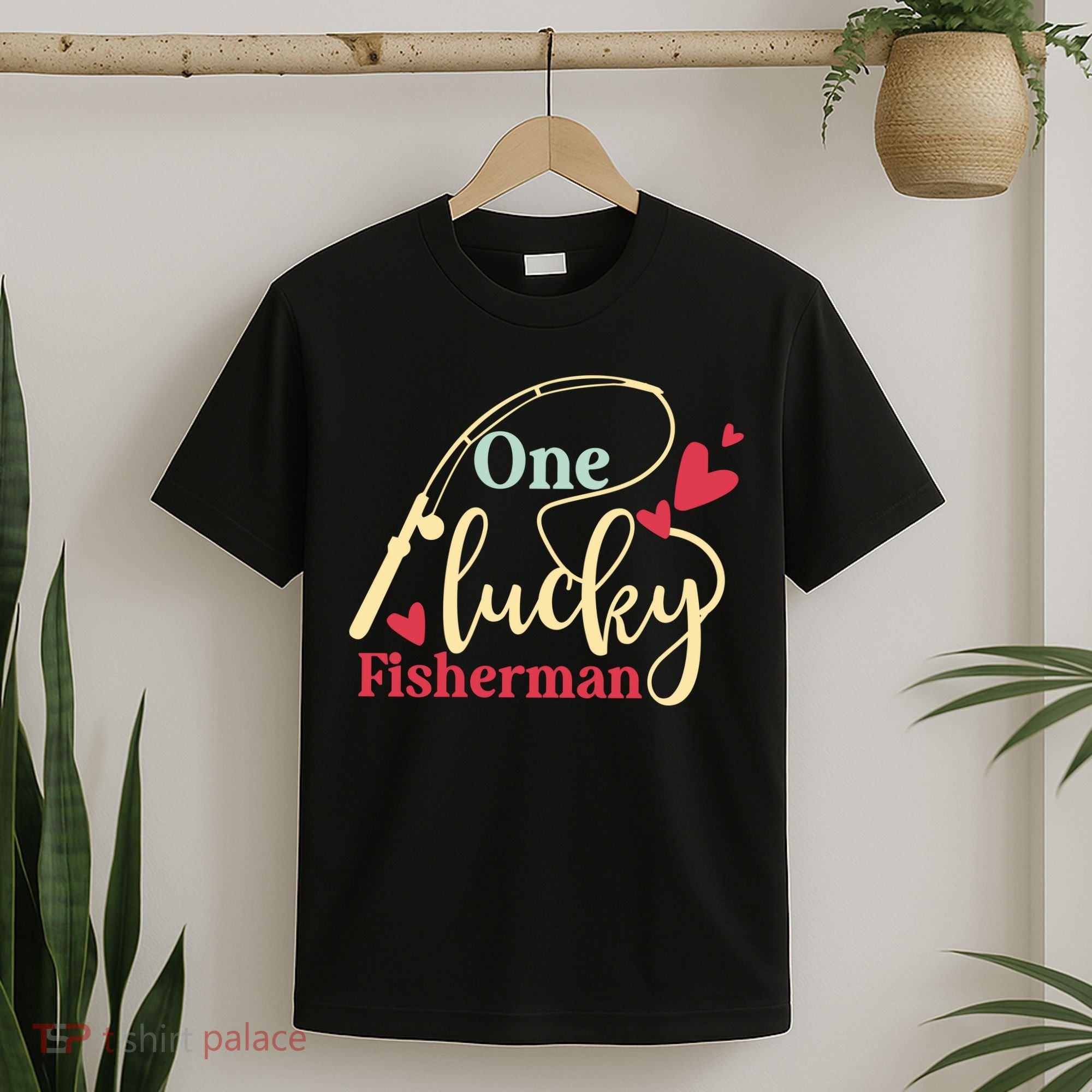 One Lucky Fisherman Matching Couples T-Shirt