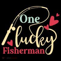 One Lucky Fisherman Matching Couples Coaster thumb 2