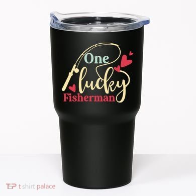 One Lucky Fisherman Matching Couples Tumbler
