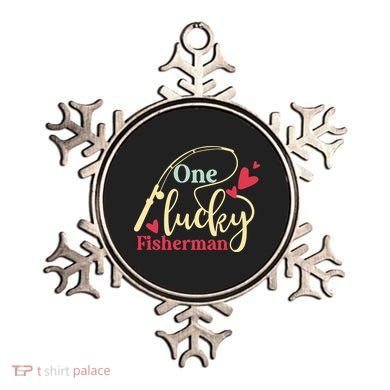One Lucky Fisherman Matching Couples Ornament