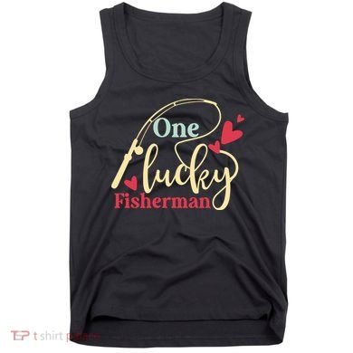 One Lucky Fisherman Matching Couples Tank Top