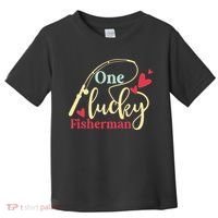 One Lucky Fisherman Matching Couples Toddler T-Shirt thumb 0