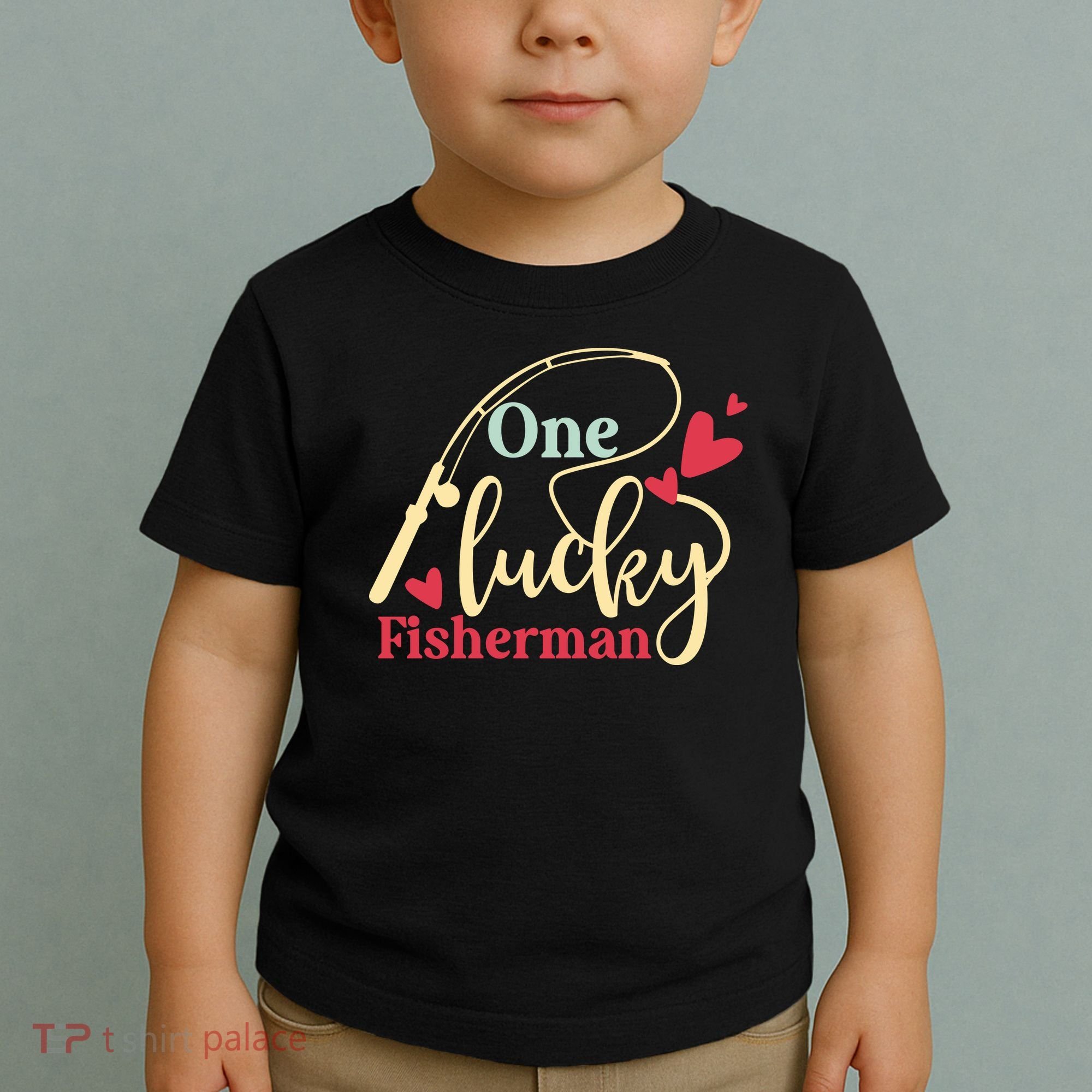 One Lucky Fisherman Matching Couples Toddler T-Shirt