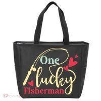 One Lucky Fisherman Matching Couples Tote Bag thumb 0