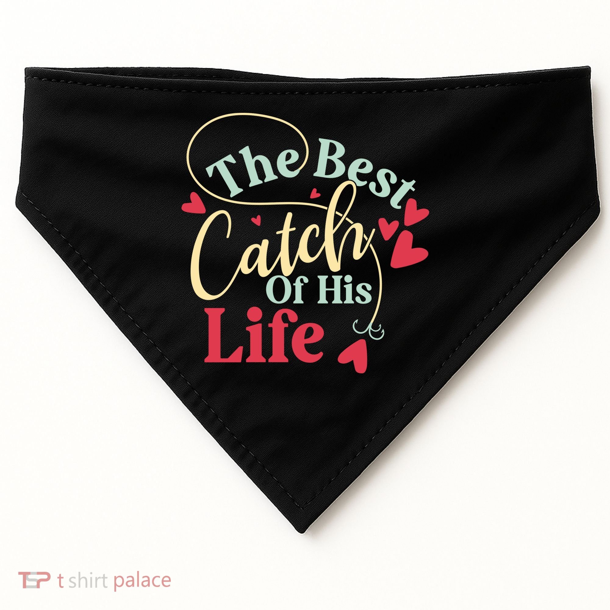 One Lucky Fisherman Matching Couples USA-Made Doggie Bandana