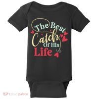 One Lucky Fisherman Matching Couples Baby Bodysuit thumb 0