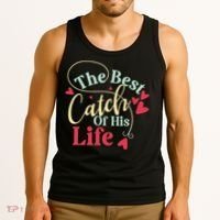 One Lucky Fisherman Matching Couples Tank Top thumb 3