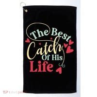 One Lucky Fisherman Matching Couples Golf Towel thumb 0