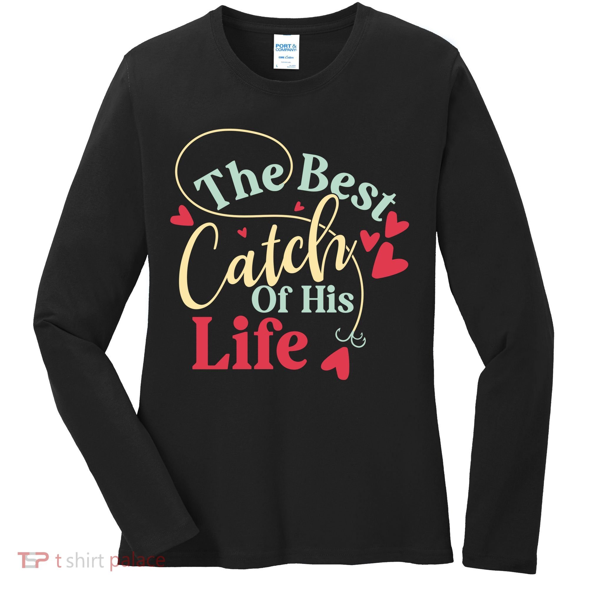 One Lucky Fisherman Matching Couples Women's Long Sleeve Shirt