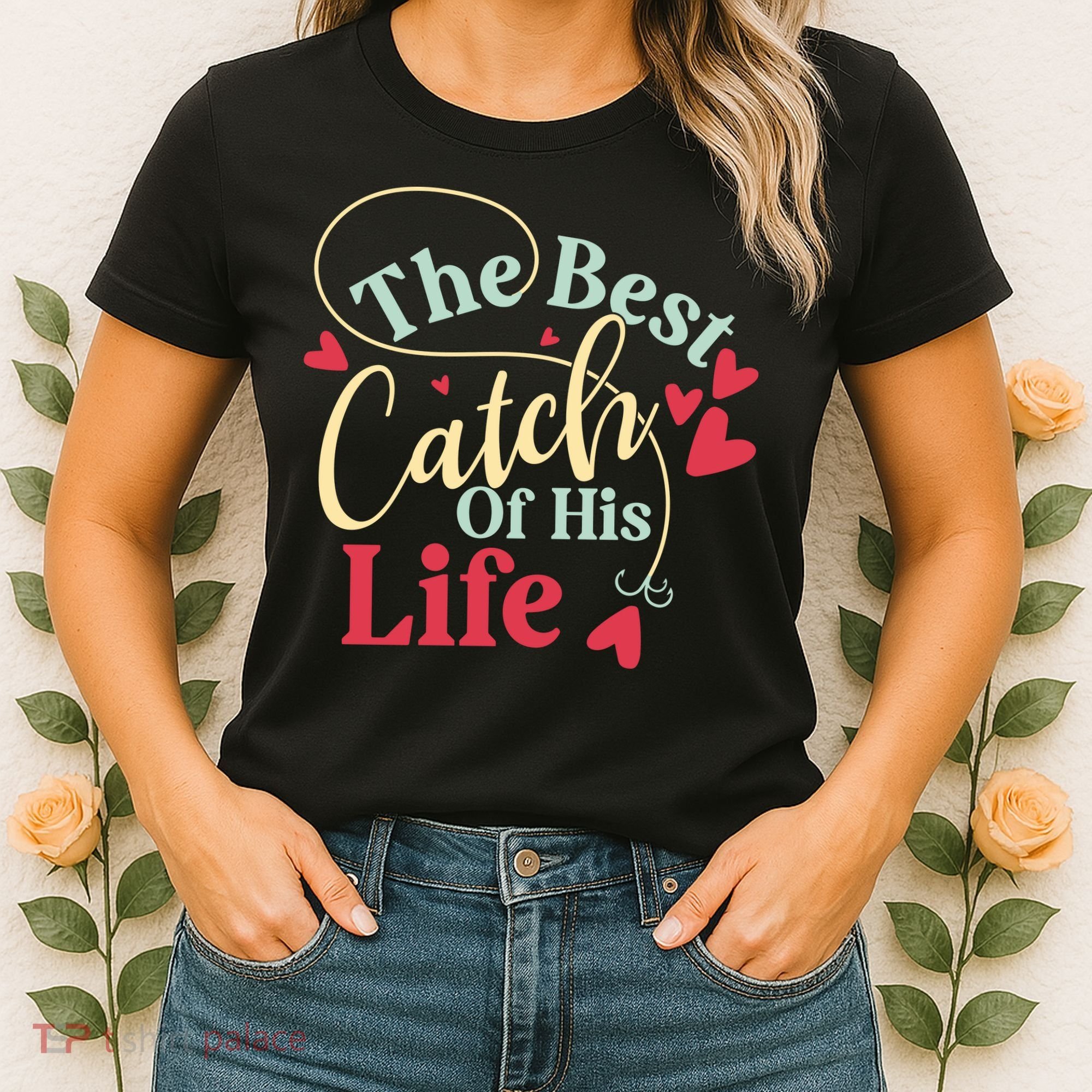 One Lucky Fisherman Matching Couples Women's T-Shirt