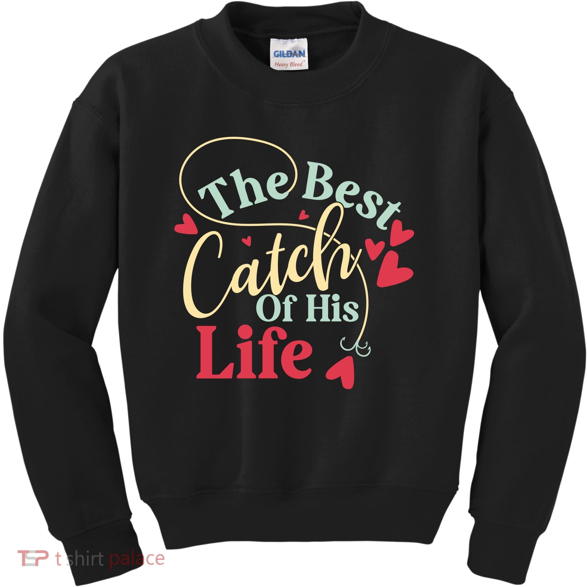 One Lucky Fisherman Matching Couples Kids Sweatshirt